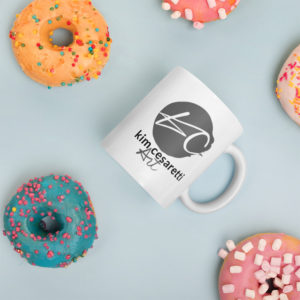 White glossy mug - Kim Cesaretti Art
