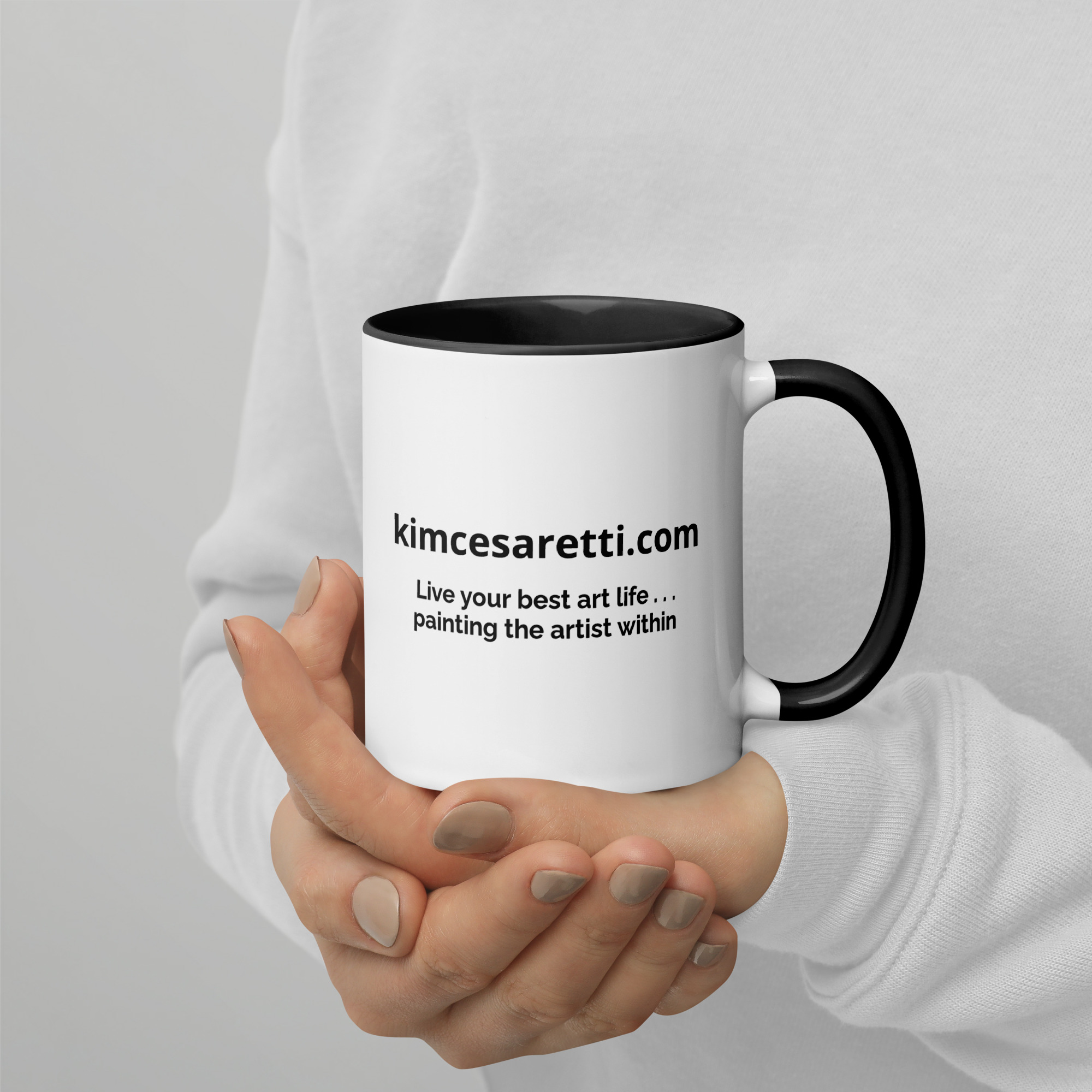 Mug - Kim Cesaretti Art - B&W - Image 2